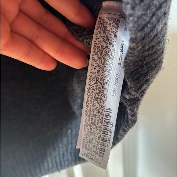 Zara Charcoal Knit Sweater - Picture 5 of 6